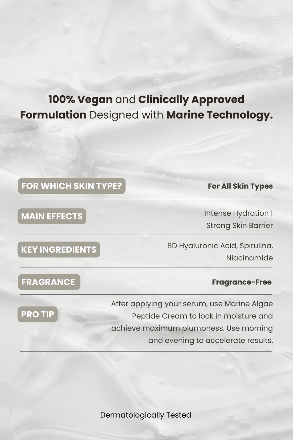 Marine Algae Hyaluronic Serum