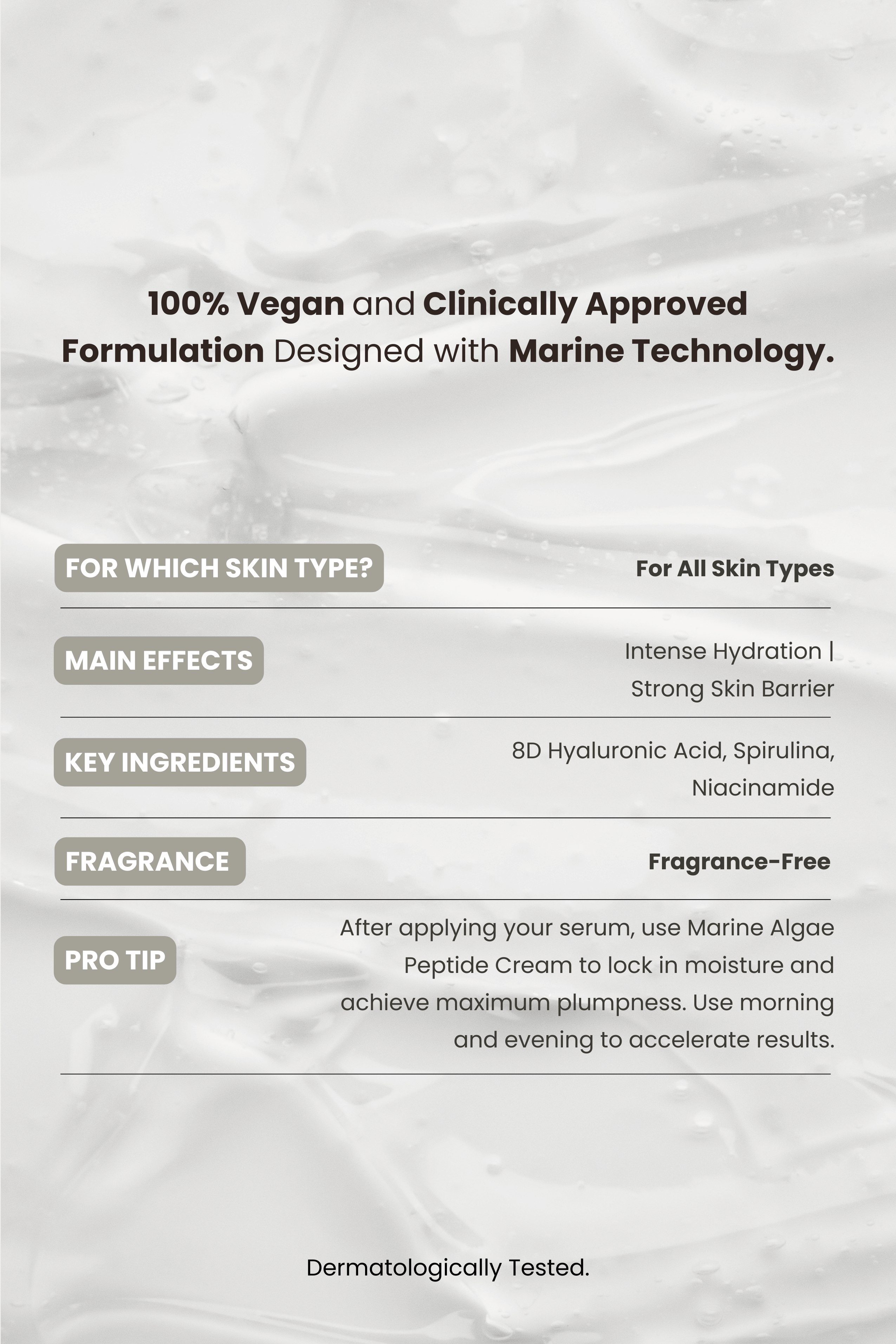 Marine Algae Hyaluronic Serum